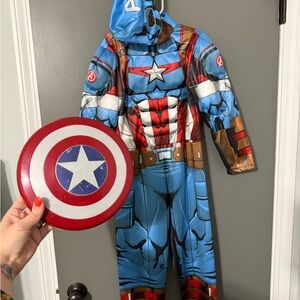 Kids Captain America Costume with Shield